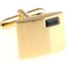 Single Black Crystal Gold Cufflinks (V-CF-C61504B-G) -Fashion Formal Wear Store V CF C61504B G 2 26320.1522715403