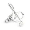Large Treble Clef With Diamond Crystal Cufflinks (V-CF-C64927C-S) -Fashion Formal Wear Store V CF C64927C S 2 55100.1522696886