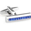 Royal Blue Cylinder Swarovski® Crystal Cufflinks (V-CF-C65337BL-S) -Fashion Formal Wear Store V CF C65337BL S 2 39554.1522715145