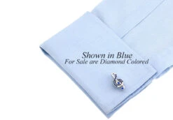 Treble Clef With Diamond Crystal Cufflinks (V-CF-C68381C-S) -Fashion Formal Wear Store V CF C68381C S 4 50732.1552526558