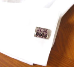 Purple Faceted Swarovski® Crystal Flower Cufflinks (V-CF-C805PR) 7 Purple Faceted Swarovski® Crystal Flower Cufflinks (V-CF-C805PR) -Fashion Formal Wear Store V CF C805PR 5 69001.1579903066