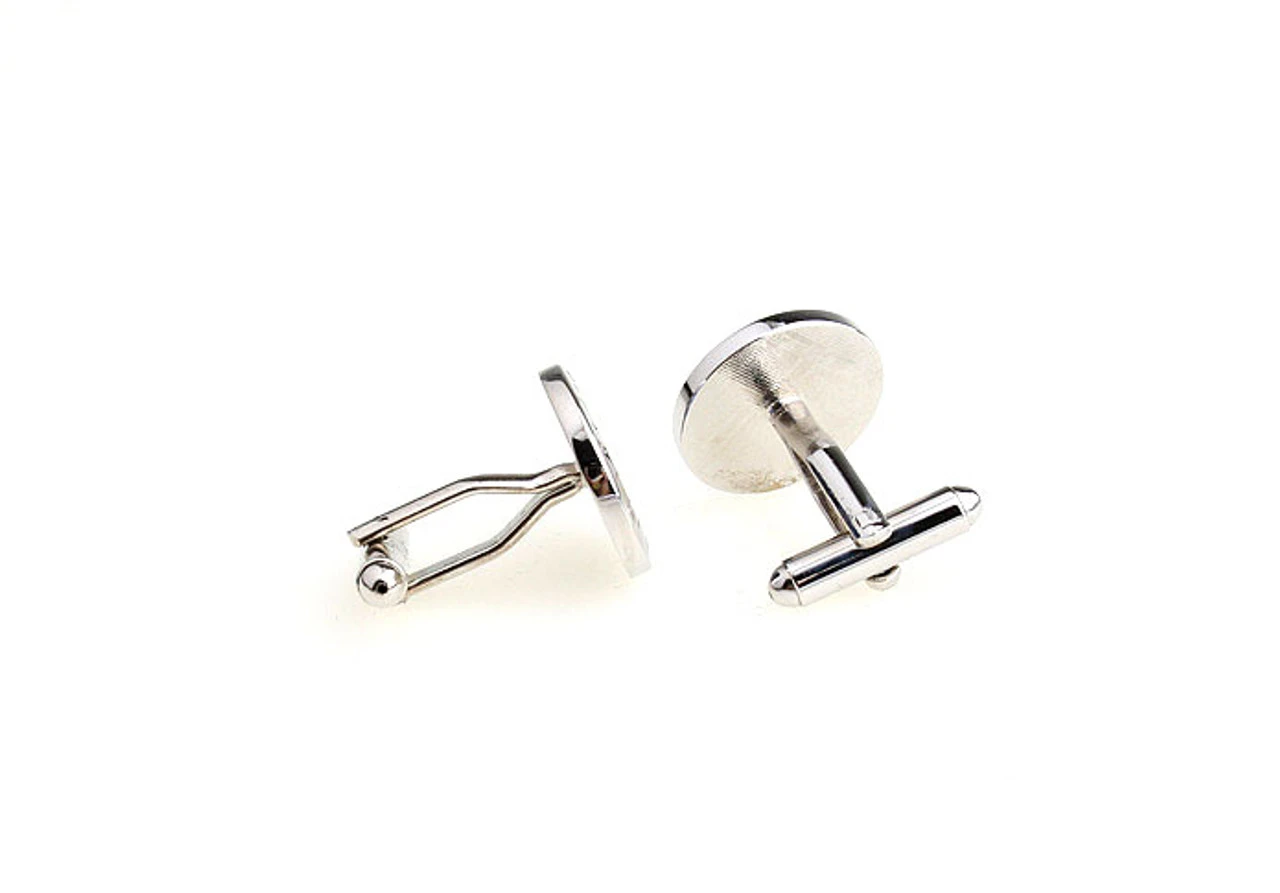 Blue Speedometer Cufflinks (V-CF-E210012BL-S) 4 Blue Speedometer Cufflinks (V-CF-E210012BL-S) - Image 2