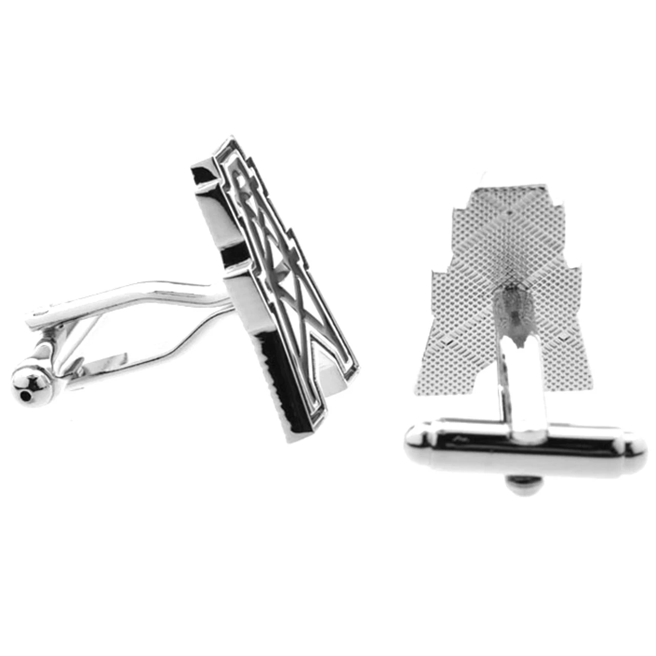 Oil Derrick Oilers Cufflinks (V-CF-E52939-S) 4 Oil Derrick Oilers Cufflinks (V-CF-E52939-S) - Image 2