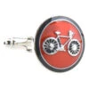 Red Enamel Bicycle Cufflinks (V-CF-E52977R) -Fashion Formal Wear Store V CF E52977R 2 12076.1522715082