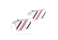Pink Enamel Diagonal Design Cufflinks (V-CF-E70422P1) 8 Pink Enamel Diagonal Design Cufflinks (V-CF-E70422P1) -Fashion Formal Wear Store V CF E70422P1 3 29940.1524208119
