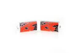 Orange & Black Enamel Mystic Cloud Design Large Cufflinks (V-CF-E811309O) -Fashion Formal Wear Store V CF E811309O 3 25313.1524206788