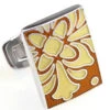 Large Yellow Floral Bell Design Enamel Cufflinks (V-CF-E81156G) -Fashion Formal Wear Store V CF E81156G 2 38274.1523429127