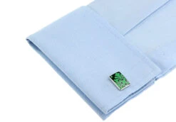 Large Yellow Floral Bell Design Enamel Cufflinks (V-CF-E81156G) -Fashion Formal Wear Store V CF E81156GR 4 55315.1524206784