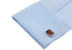 Large Orange Floral Bell Design Enamel Cufflinks (V-CF-E81156O) -Fashion Formal Wear Store V CF E81156O 4 02678.1524206781