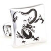 Asian Black Dragon Design Silver Cufflinks (V-CF-E81295B-S) -Fashion Formal Wear Store V CF E81295B S 2 42364.1522723492