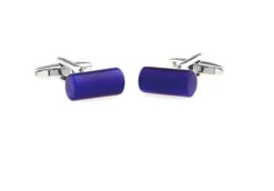 Royal Blue Cat's Eye Stone Cylinder Cufflinks (V-CF-G50014B) -Fashion Formal Wear Store V CF G50014RB 3 41307.1534994602