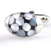 Oval Black Onyx & Mother Of Pearl Domed Cufflinks (V-CF-G50651) -Fashion Formal Wear Store V CF G50651 2 72667.1522702900