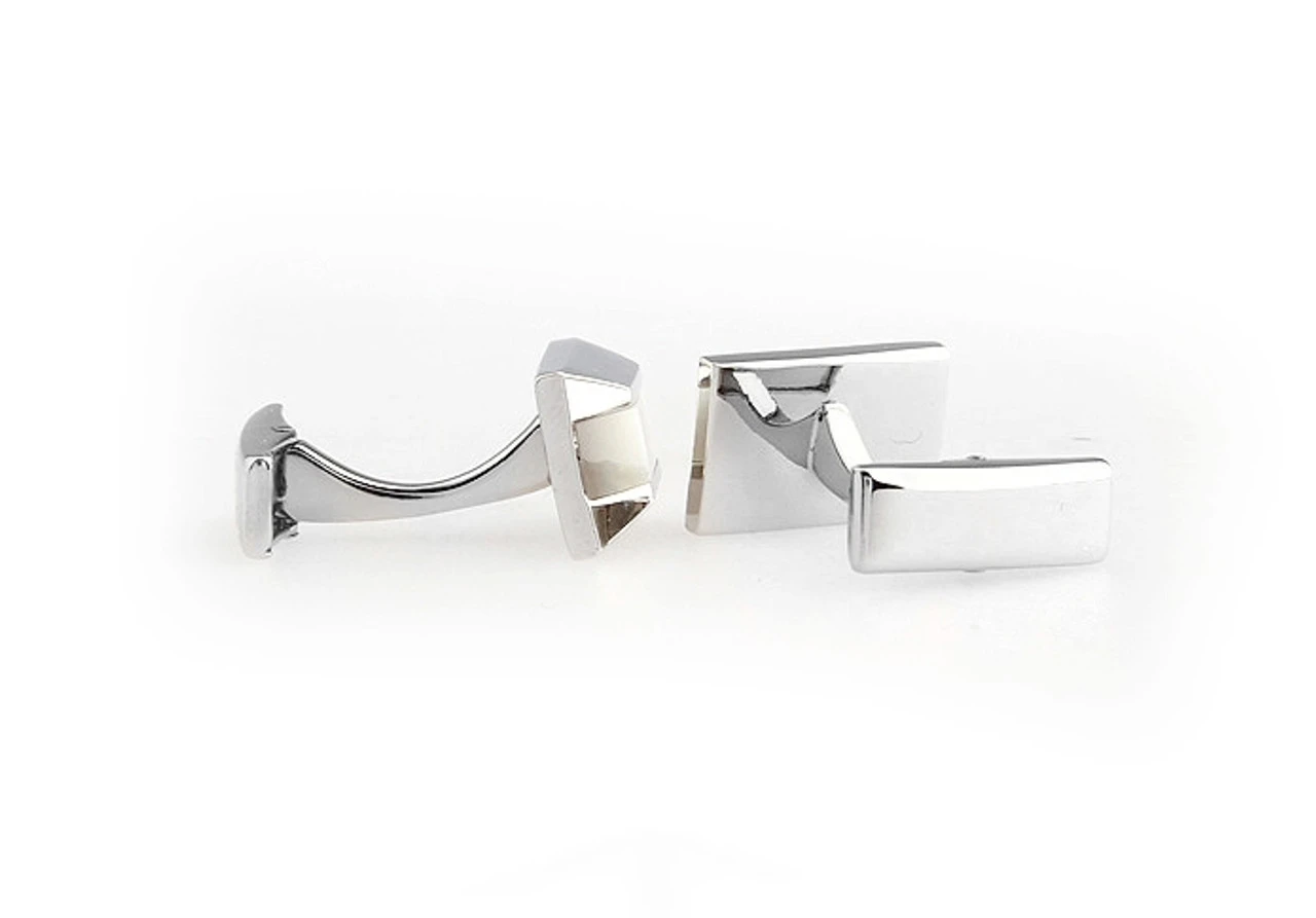 Oblong Mother Of Pearl Insert Cufflinks (V-CF-G50905MP) 5 Oblong Mother Of Pearl Insert Cufflinks (V-CF-G50905MP) - Image 3