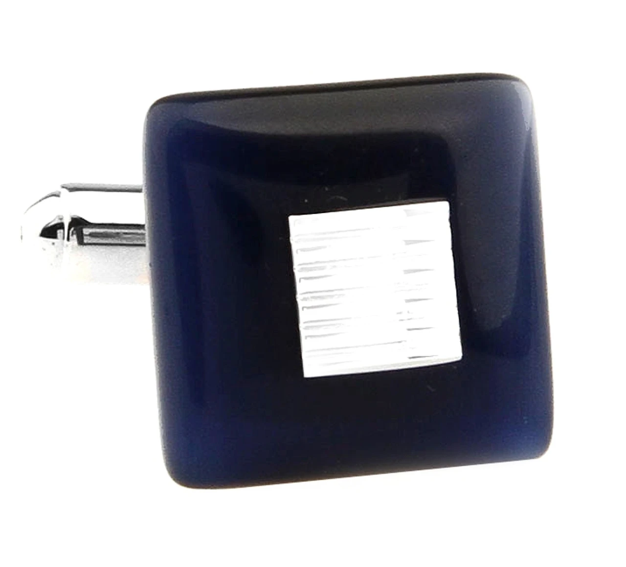 Blue Cat's Eye Stone Square Cufflinks (V-CF-G51036BL) 3 Blue Cat's Eye Stone Square Cufflinks (V-CF-G51036BL)