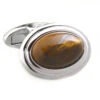 Large Cabochon Tiger's Eye Cufflinks (V-CF-G53307BR) -Fashion Formal Wear Store V CF G53307BR 2 22109.1522702767