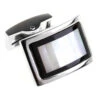 Black Cat's Eye & Mother-of-Pearl Arch Cufflinks (V-CF-G6153B)