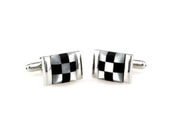 Black Onyx And Mother Of Pearl Cufflinks (V-CF-G61996) -Fashion Formal Wear Store V CF G61996 3 16716.1549867999