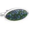 Blue & Green Murano Millefiori Floral Glass Cufflinks (V-CF-G64638-1-S) -Fashion Formal Wear Store V CF G64638 1 S 2 06533.1522724042