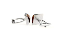 Square Tiger's Eye Cufflinks (V-CF-G70643BR-S) -Fashion Formal Wear Store V CF G70643BR S 2 03430.1549741453