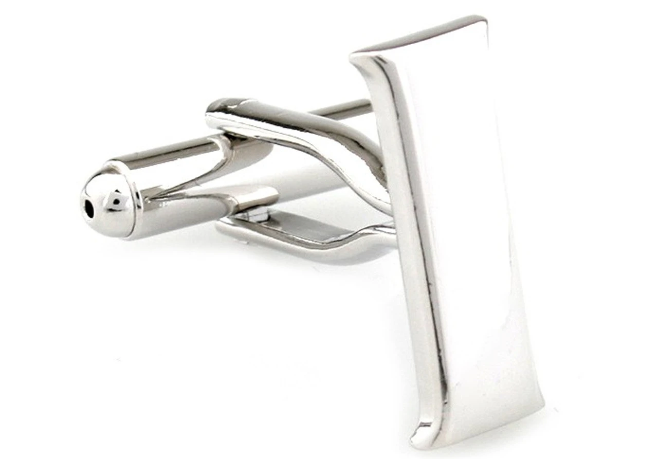 Large Personalized Initial Cufflinks - Letter I (V-CF-M17046S-LT-I) 3 Large Personalized Initial Cufflinks - Letter I (V-CF-M17046S-LT-I)