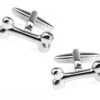 Small Dog Bone Silver Cufflinks (V-CF-M304) -Fashion Formal Wear Store V CF M304 2 64644.1522715421