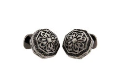 Large Tungsten Ornate Die Cast Metal Cufflinks (V-CF-M330006-T) -Fashion Formal Wear Store V CF M330006 T 3 34402.1534609551