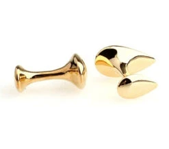 Gold Tear Drop Cufflinks (V-CF-M415-G) -Fashion Formal Wear Store V CF M415 G 2 23149.1608388102