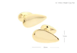 Gold Tear Drop Cufflinks (V-CF-M415-G) -Fashion Formal Wear Store V CF M415 G 4 77311.1608388102