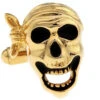Black And Gold Pirate Skull Cufflinks (V-CF-M421-G) -Fashion Formal Wear Store V CF M421 G 2 52759.1522723936