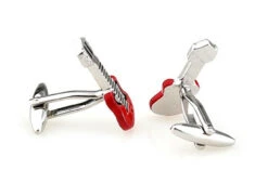 Red Guitar Metal Cufflinks (V-CF-M436R) 7 Red Guitar Metal Cufflinks (V-CF-M436R) -Fashion Formal Wear Store V CF M436R 2 00484.1523675987