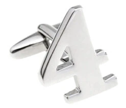 Number 4 Cufflinks - Choose 2nd Number (V-CF-M454S)