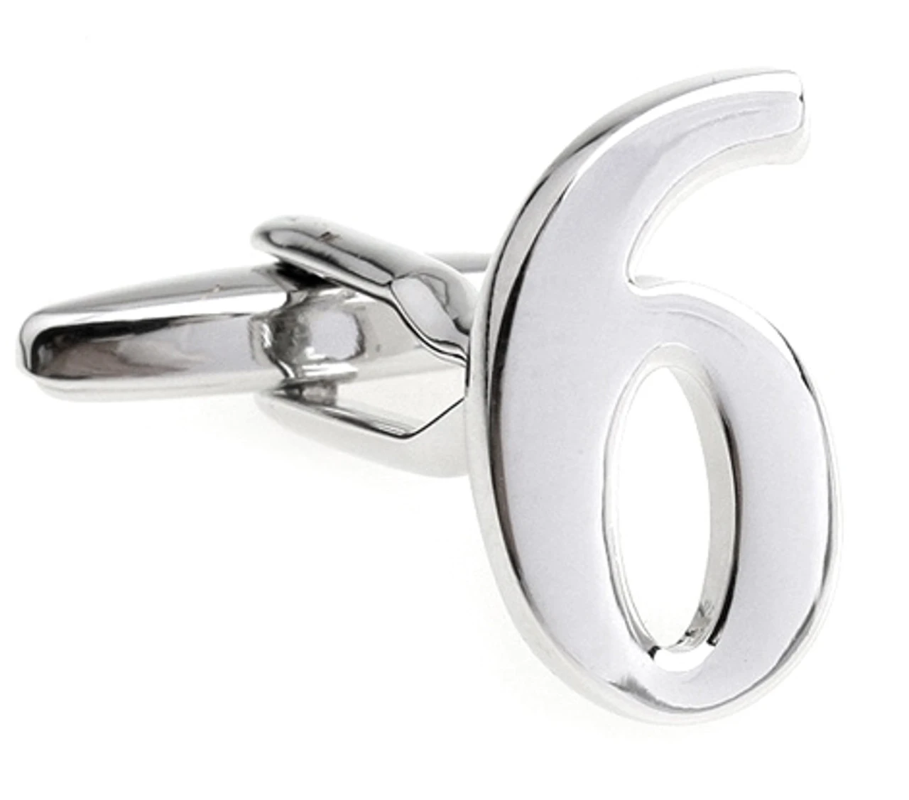 Number 6 Cufflinks - Choose 2nd Number(V-CF-M454S) 3 Number 6 Cufflinks - Choose 2nd Number(V-CF-M454S)