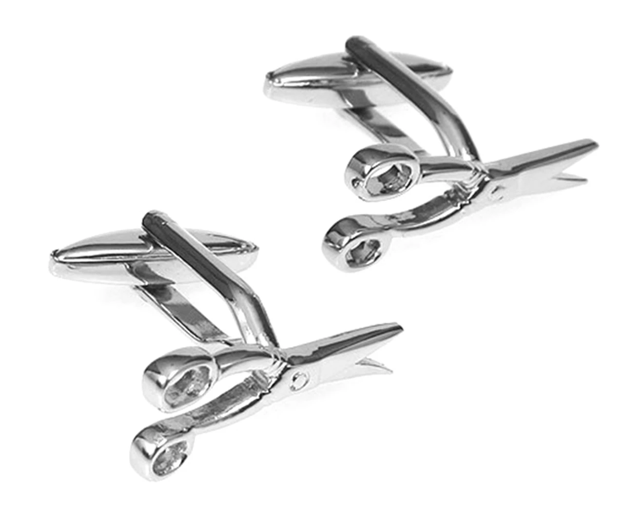 Silver Scissor Cufflinks (V-CF-M477-S) 6 Silver Scissor Cufflinks (V-CF-M477-S) - Image 4