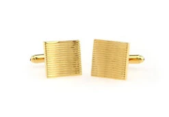 Gold Square Cufflinks (V-CF-M50174-G) -Fashion Formal Wear Store V CF M50174 G 3 22333.1534403644