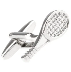 Silver Tennis Racket Cufflinks (V-CF-M51246-S)