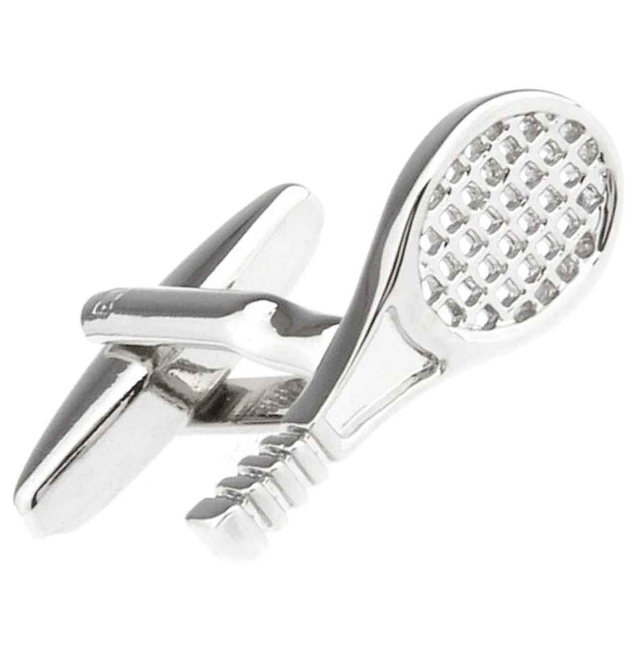 Silver Tennis Racket Cufflinks (V-CF-M51246-S) 3 Silver Tennis Racket Cufflinks (V-CF-M51246-S)