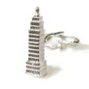Large Silver Empire State Building Cufflinks (V-CF-M52148-S) -Fashion Formal Wear Store V CF M52148 S 2 48669.1522696874