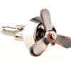 Tarnished Copper Moving Propeller Cufflinks (V-CF-M52653-C) 2 Tarnished Copper Moving Propeller Cufflinks (V-CF-M52653-C) -Fashion Formal Wear Store V CF M52653 C 2 54853.1522715523