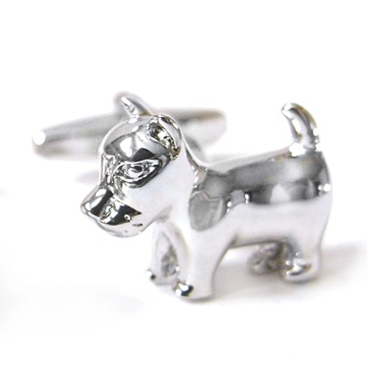 Little Dog Silver Cufflinks (V-CF-M56549) 3 Little Dog Silver Cufflinks (V-CF-M56549)