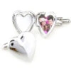 Photo Locket Silver Heart Cufflinks (V-CF-M57361-S) -Fashion Formal Wear Store V CF M57361 S 4 52391.1523007924