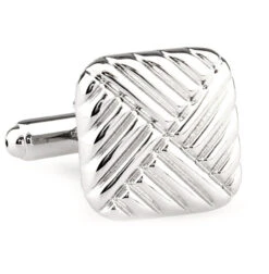 Silver Square Cufflinks (V-CF-M58114)