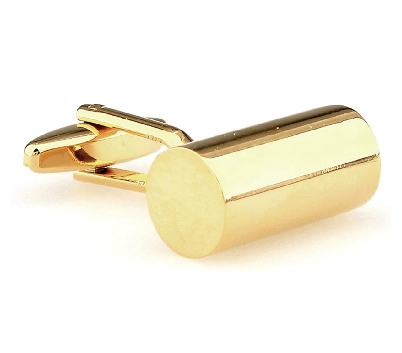 Oversized Cylinder Gold Cufflinks (V-CF-M5889G) 3 Oversized Cylinder Gold Cufflinks (V-CF-M5889G)