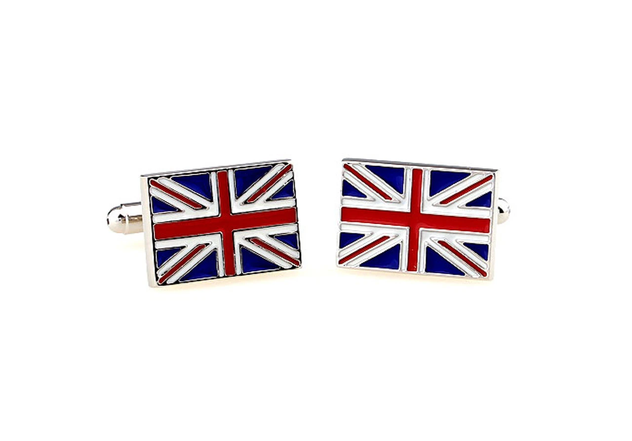 United Kingdom British Flag Cufflinks (V-CF-M60859-S) 6 United Kingdom British Flag Cufflinks (V-CF-M60859-S) - Image 4