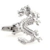 Silver Asian Dragon Cufflinks (V-CF-M61106-S)