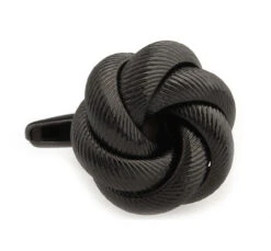 Large Tungsten Love Knot Cufflinks (V-CF-M62873T)