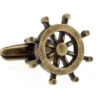 Antique Gold Helm Boat Steering Wheel Cufflinks (V-CF-M6309-AG) -Fashion Formal Wear Store V CF M6309 AG 20802.1534720216