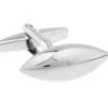 Large Elongated Silver Cufflinks (V-CF-M63896S)