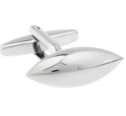 Large Elongated Silver Cufflinks (V-CF-M63896S)