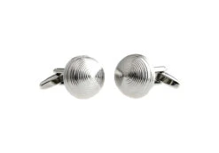 Silver Dome Cufflinks (V-CF-M64665S) -Fashion Formal Wear Store V CF M64665S 3 06228.1535034826