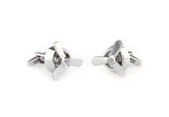 Moving Propeller Silver Cufflinks (V-CF-M64825-S) -Fashion Formal Wear Store V CF M64825 S 3 33371.1549411256